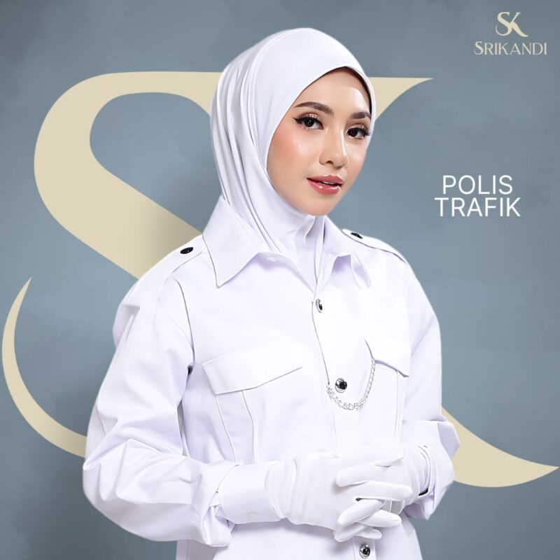 SriKandi Putih  - Tudung Polis Trafik - Image 3