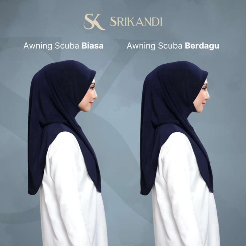 SriKandi Biru Gelap - Tudung Kastam, Air Force - Image 6