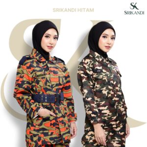 SriKandi Hitam - Tudung Army, Navy, Bomba