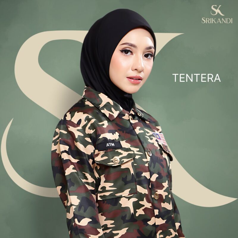 SriKandi Hitam - Tudung Army, Navy, Bomba - Image 2