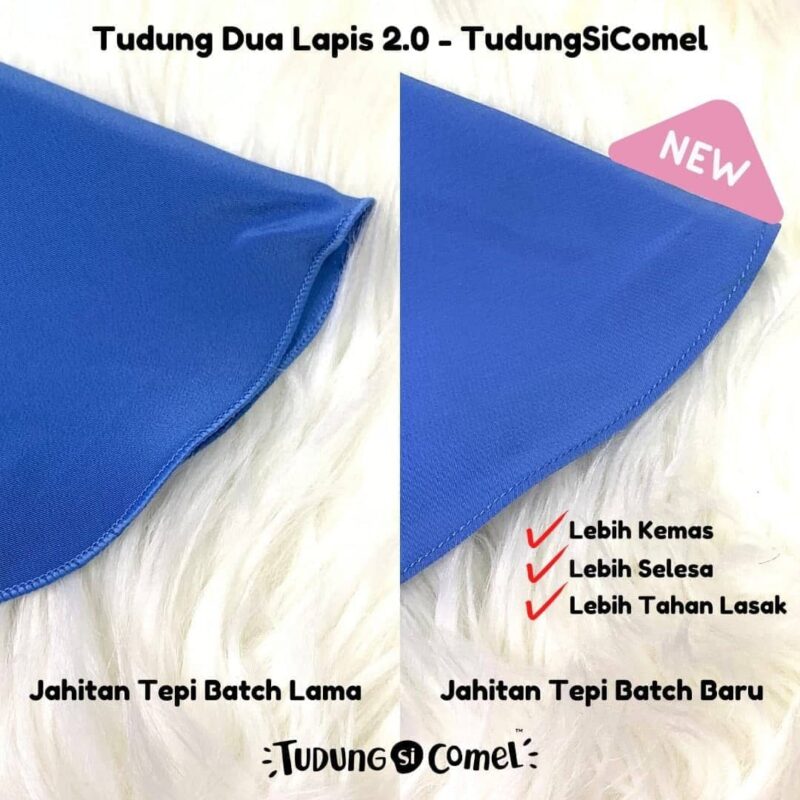 Tudung Sekolah Dua Lapis (Defect) - Image 6